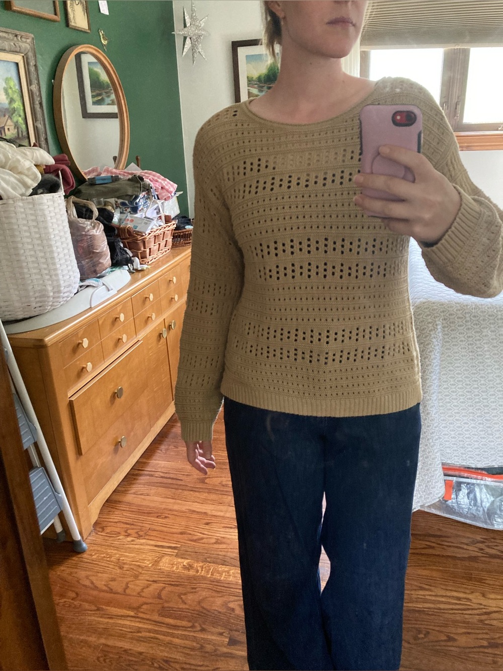 Beachy Sheer Cotton-Blend Lace Sweater
